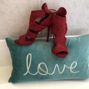 Sexy Red Suede Shoes